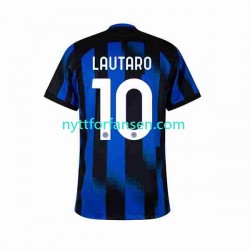 Inter Milan Fotballdrakt Lautaro Martinez 10 Herre Hjemmedraktsett 2023-2024 Kortermet