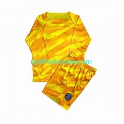 Paris Saint-Germain Fotballdrakt Keeper Barn Bortedraktsett 2023-2024 Langermet