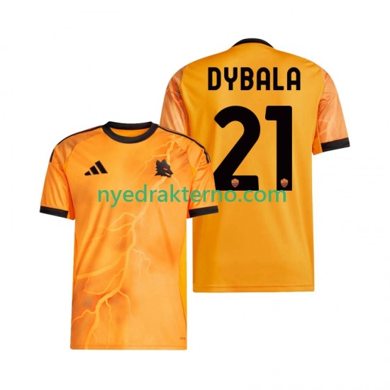 AS Roma Fotballdrakt Dybala 21 Herre Bortedraktsett 2025-2026 Kortermet