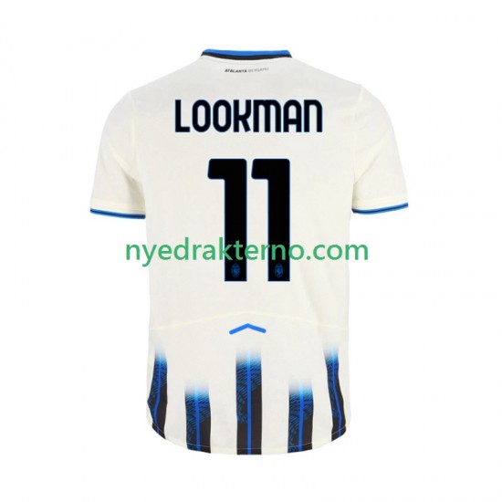 Atalanta Fotballdrakt Ademola Lookman 11 Herre Bortedraktsett 2025-2026 Kortermet