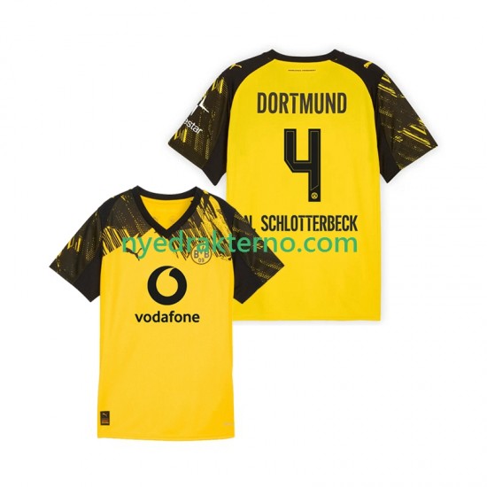 Borussia Dortmund Fotballdrakt Nico Schlotterbeck 4 Herre Hjemmedraktsett 2025-2026 Kortermet