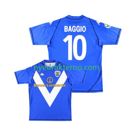 Fotballdrakt Brescia Calcio Baggio 10 2003 Retro Herre Hjemmedraktsett 2004 Kortermet