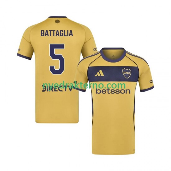 CA Boca Juniors Fotballdrakt Rodrigo Battaglia 5 Herre Bortedraktsett 2025-2026 Kortermet