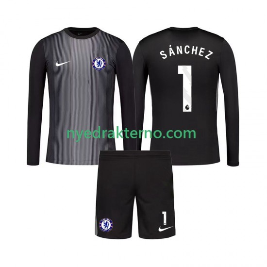 Chelsea Fotballdrakt Robert Sanchez 1 Keeper Barn Hjemmedraktsett 2025-2026 Langermet