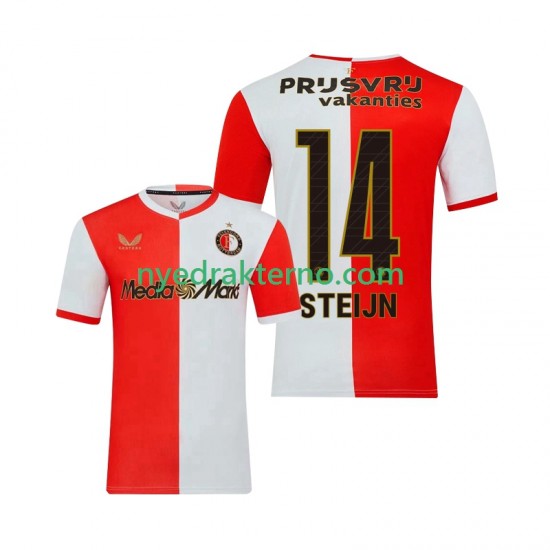 Feyenoord Rotterdam Fotballdrakt Sem Steijn 14 Herre Hjemmedraktsett 2025-2026 Kortermet
