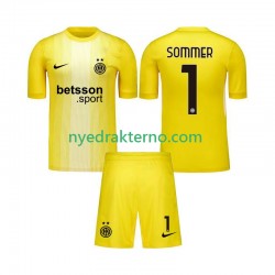 Inter Milan Fotballdrakt Yann Sommer 1 Keeper Barn Bortedraktsett 2025-2026 Kortermet