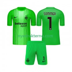 Inter Milan Fotballdrakt Yann Sommer 1 Keeper Barn Tredjedraktsett 2025-2026 Kortermet