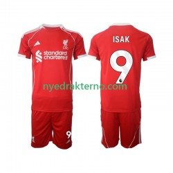 Liverpool Fotballdrakt ISAK 9 Barn Hjemmedraktsett 2025-2026 Kortermet
