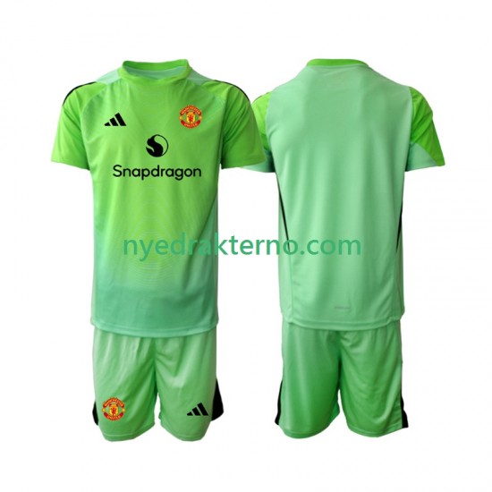Manchester United Fotballdrakt Keeper Barn Fjerdedraktsett 2025-2026 Kortermet