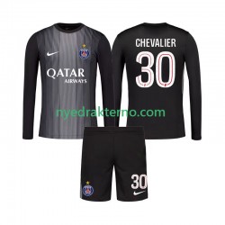Paris Saint-Germain Fotballdrakt Lucas Chevalier 30 Keeper Barn Hjemmedraktsett 2025-2026 Langermet