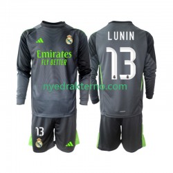 Real Madrid Fotballdrakt Andriy Lunin 13 Keeper Barn Tredjedraktsett 2025-2026 Langermet