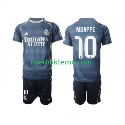 Real Madrid Fotballdrakt Mbappé Kylian 10 Barn Bortedraktsett 2025-2026 Kortermet