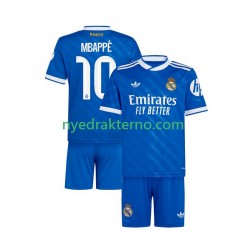 Real Madrid Fotballdrakt Mbappé Kylian 10 Barn Tredjedraktsett 2025-2026 Kortermet