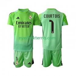 Real Madrid Fotballdrakt Thibaut Courtois 1 Barn Bortedraktsett 2025-2026 Kortermet