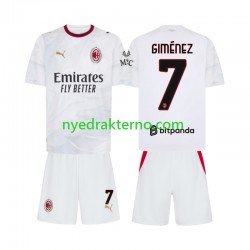 AC Milan Fotballdrakt Gimenez 7 Barn Bortedraktsett 2026-2027 Kortermet