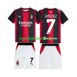 AC Milan Fotballdrakt Gimenez 7 Barn Hjemmedraktsett 2026-2027 Kortermet
