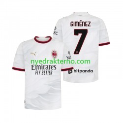 AC Milan Fotballdrakt Gimenez 7 Herre Bortedraktsett 2026-2027 Kortermet