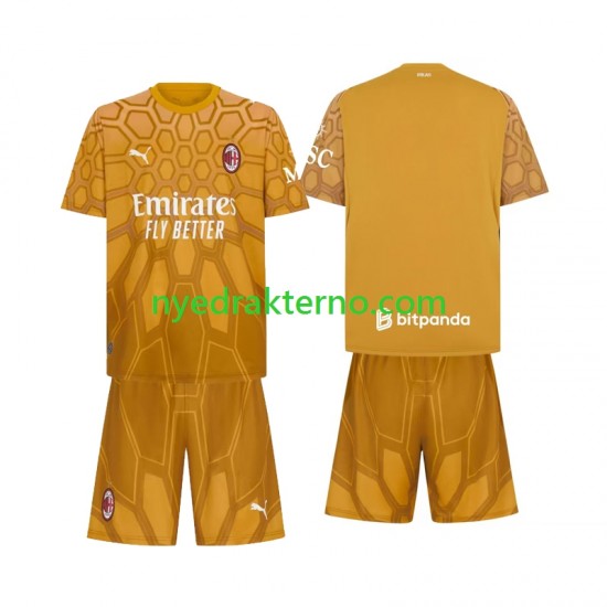 AC Milan Fotballdrakt Keeper Barn Hjemmedraktsett 2026-2027 Kortermet
