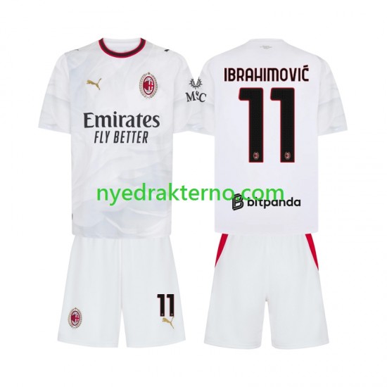 AC Milan Fotballdrakt Ibrahimović 11 Barn Bortedraktsett 2026-2027 Kortermet