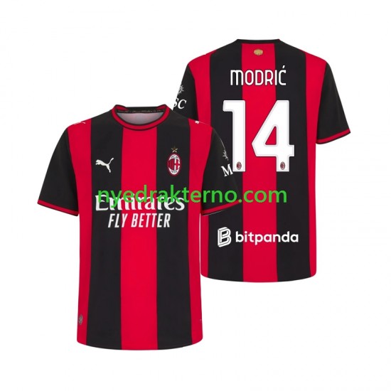 AC Milan Fotballdrakt Modrić Luka 14 Herre Hjemmedraktsett 2026-2027 Kortermet