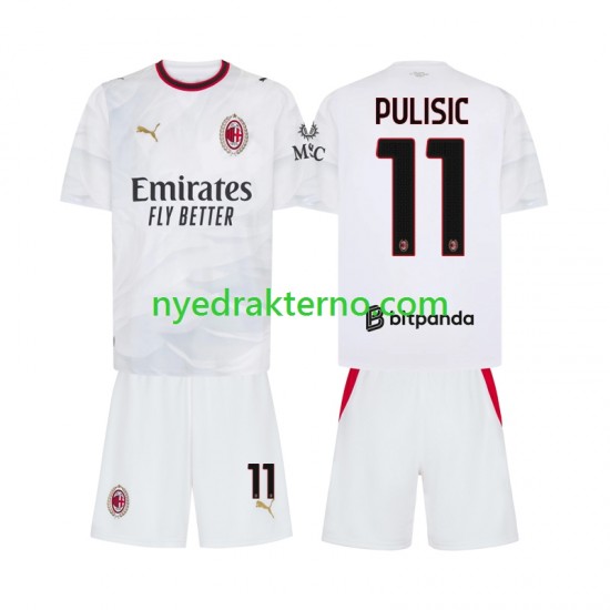 AC Milan Fotballdrakt Pulisic 11 Barn Bortedraktsett 2026-2027 Kortermet