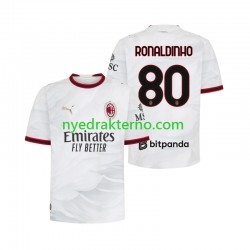 AC Milan Fotballdrakt Ronaldinho 80 Herre Bortedraktsett 2026-2027 Kortermet