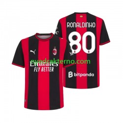 AC Milan Fotballdrakt Ronaldinho 80 Herre Hjemmedraktsett 2026-2027 Kortermet