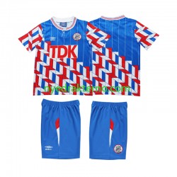 AFC Ajax Fotballdrakt 1989 1990 Retro Barn Bortedraktsett Langermet