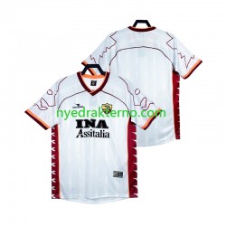 AS Roma Fotballdrakt 2000 Retro Herre Bortedraktsett 1999 Kortermet
