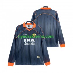 AS Roma Fotballdrakt 2000 Retro Herre Tredjedraktsett 1999 Langermet