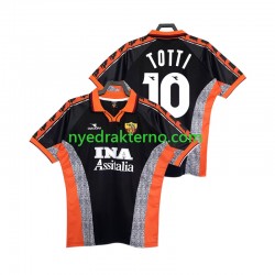 AS Roma Fotballdrakt Totti 10 1998 Retro Herre Tredjedraktsett 1999 Kortermet