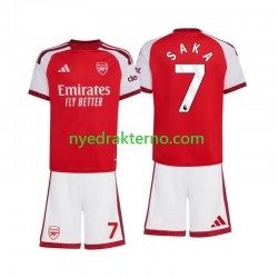 Arsenal Fotballdrakt Bukayo Saka 7 Barn Hjemmedraktsett 2026-2027 Kortermet