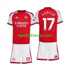 Arsenal Fotballdrakt Christos Tzolis 17 Barn Hjemmedraktsett 2026-2027 Kortermet