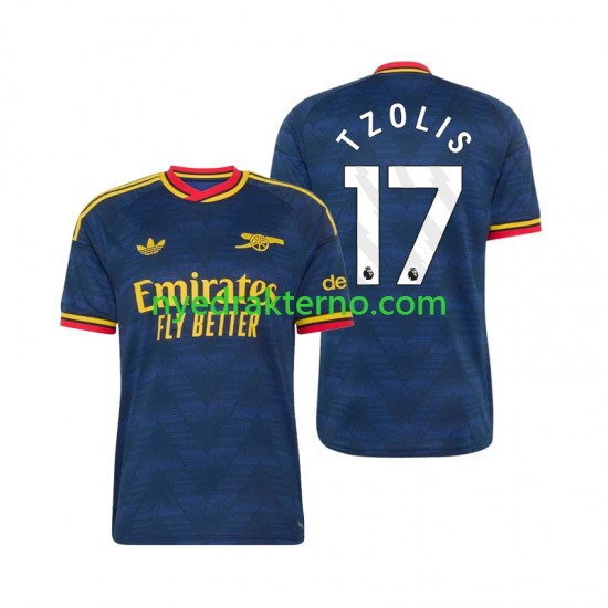 Arsenal Fotballdrakt Christos Tzolis 17 Herre Bortedraktsett 2026-2027 Kortermet