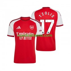 Arsenal Fotballdrakt Christos Tzolis 17 Herre Hjemmedraktsett 2026-2027 Kortermet