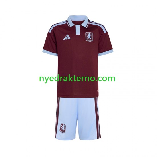Aston Villa Fotballdrakt Barn Hjemmedraktsett 2026-2027 Kortermet