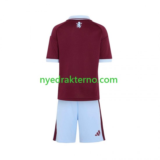 Aston Villa Fotballdrakt Barn Hjemmedraktsett 2026-2027 Kortermet