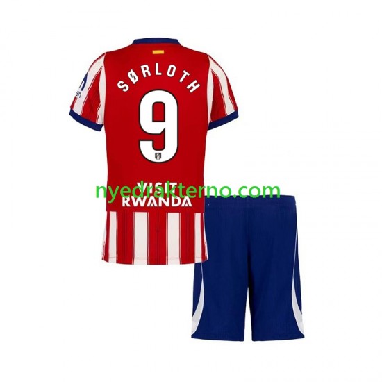 Atlético Madrid Fotballdrakt Alexander Sorloth 9 Barn Hjemmedraktsett 2026-2027 Kortermet