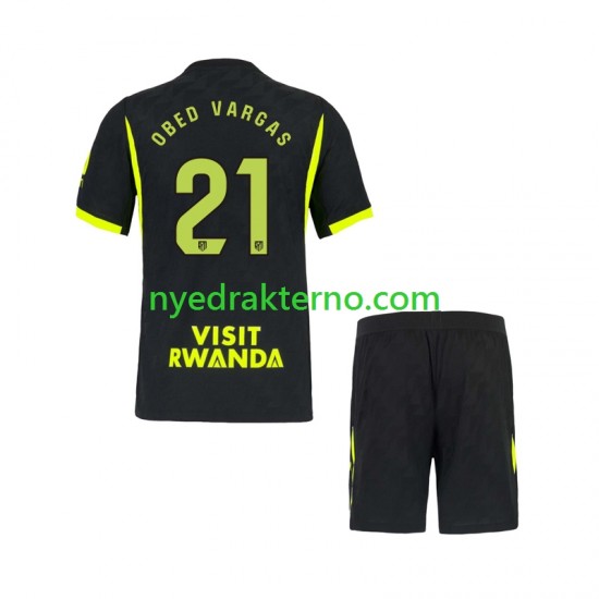 Atlético Madrid Fotballdrakt Obed Vargas 21 Barn Bortedraktsett 2026-2027 Kortermet