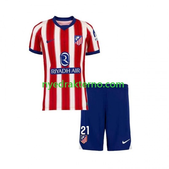 Atlético Madrid Fotballdrakt Obed Vargas 21 Barn Hjemmedraktsett 2026-2027 Kortermet