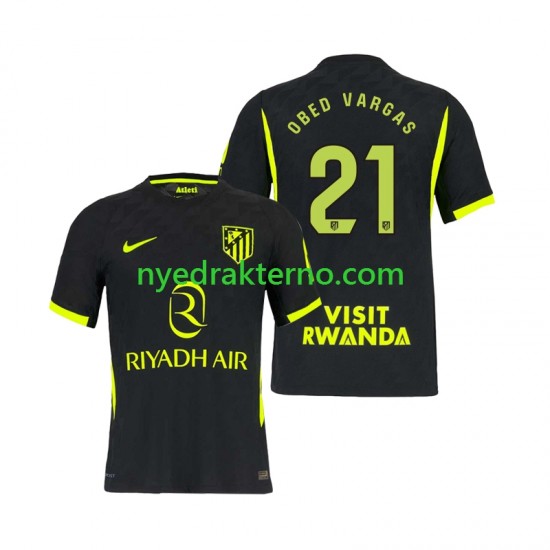 Atlético Madrid Fotballdrakt Obed Vargas 21 Herre Bortedraktsett 2026-2027 Kortermet