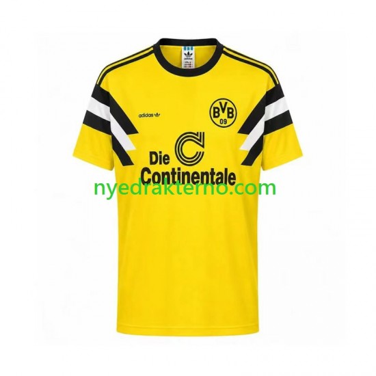 Borussia Dortmund Fotballdrakt 1989 Retro Herre Hjemmedraktsett Kortermet