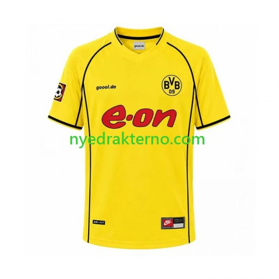 Borussia Dortmund Fotballdrakt 2002 Retro Herre Hjemmedraktsett Kortermet