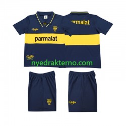 CA Boca Juniors Fotballdrakt 1993 1995 Retro Barn Hjemmedraktsett Kortermet