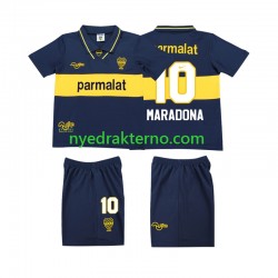 CA Boca Juniors Fotballdrakt MARADONA 10 1993 1995 Retro Barn Hjemmedraktsett Kortermet