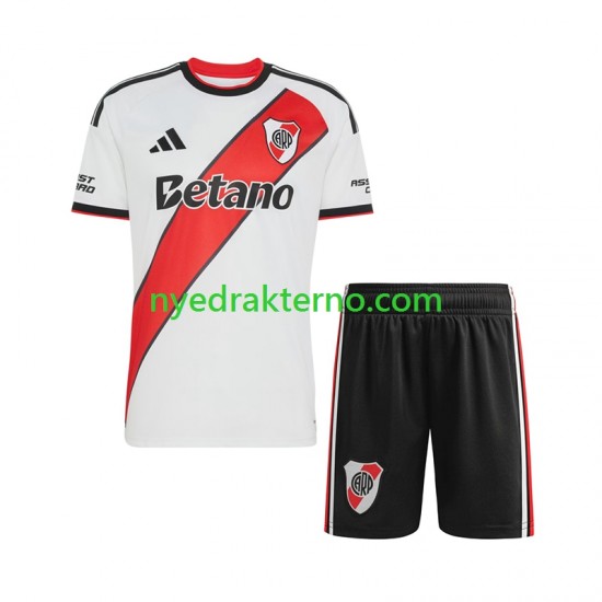 CA River Plate Fotballdrakt Barn Hjemmedraktsett 2026-2027 Kortermet