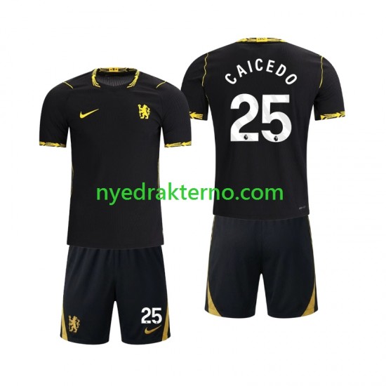 Chelsea Fotballdrakt Moises Caicedo 25 Barn Bortedraktsett 2026-2027 Kortermet