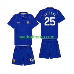 Chelsea Fotballdrakt Moises Caicedo 25 Barn Hjemmedraktsett 2026-2027 Kortermet