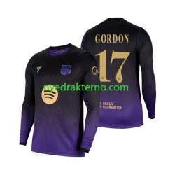 FC Barcelona Fotballdrakt Anthony Gordon 17 Herre Bortedraktsett 2026-2027 Langermet