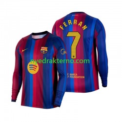 FC Barcelona Fotballdrakt Ferran Torres 7 Herre Hjemmedraktsett 2026-2027 Langermet